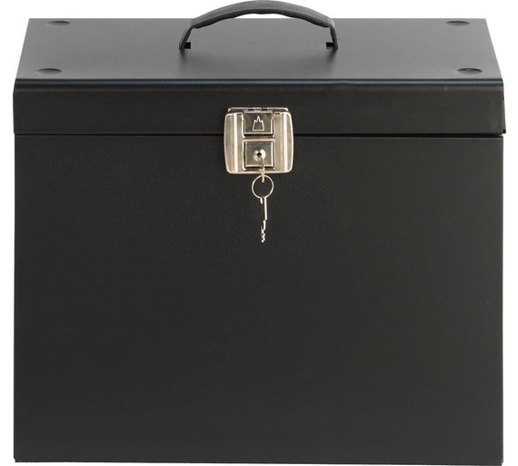 Buy A4 Paper Metal Filing Storage Box Black at Argos.co.uk Your