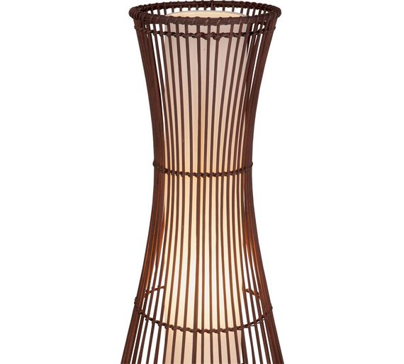 Buy Collection Sirit Rattan Floor Lamp - Dark Brown at ...