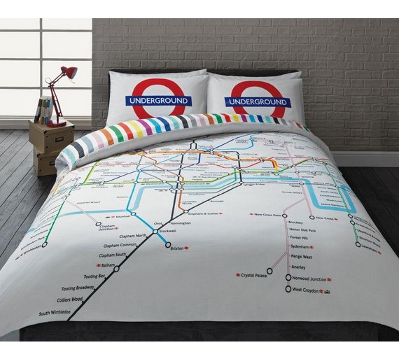 Buy HOME London Tube Map Bedding Set Kingsize at Argos.co.uk Your
