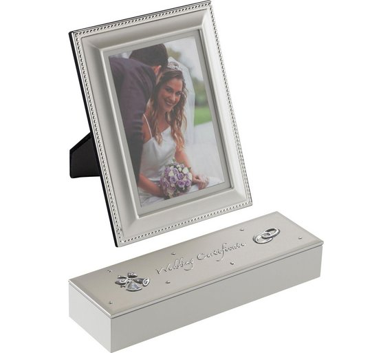 Buy Happily Ever After Silver Plated Frame/Certificate Holder at Argos