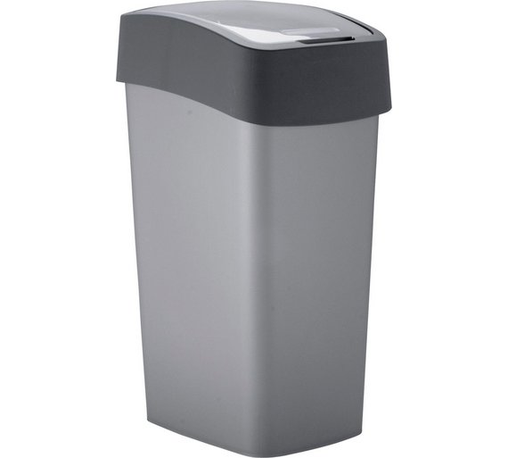 Buy Curver 50 Litre Flip Top Kitchen Bin Silver at Argos.co.uk Your