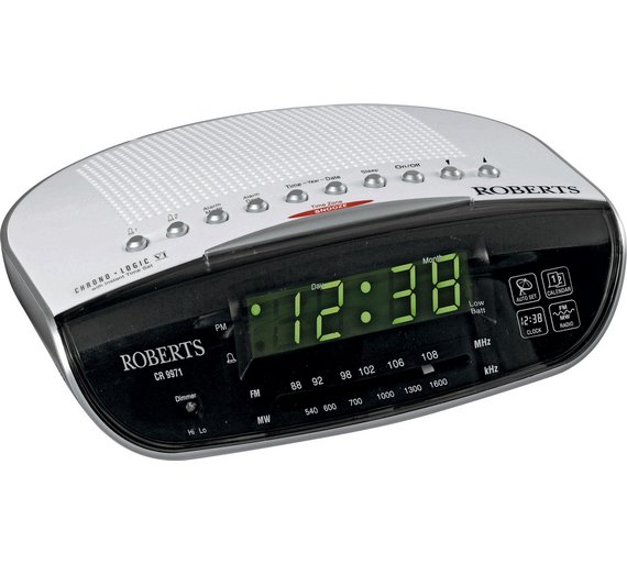 Buy Roberts Chronologic VI Dual Alarm Clock Radio White at Argos.co