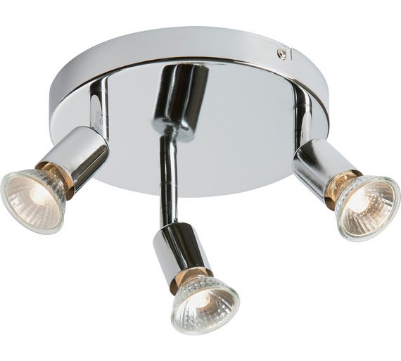 Buy HOME Cromer 3 Spotlight Ceiling Plate Silver at Argos.co.uk