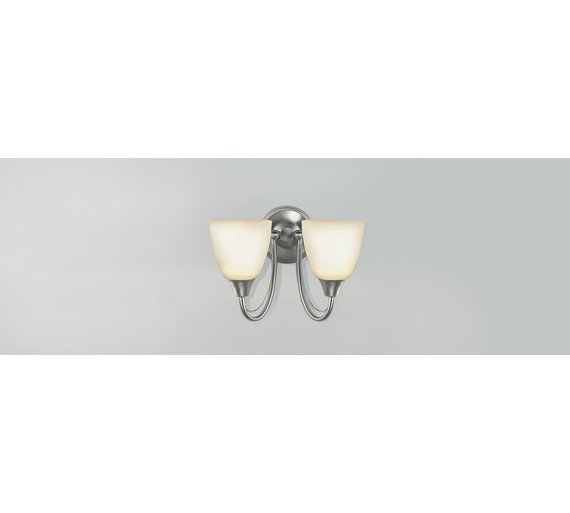 Buy HOME Symphony Twin Wall Light Silver at Argos.co.uk Your Online