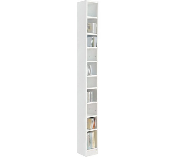 Buy HOME Maine Tall DVD and CD Media Storage Tower White at Argos.co