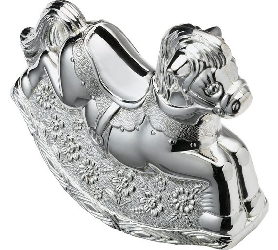 Buy Little Ones Silver Plated Rocking Horse Money Box at Argos.co.uk