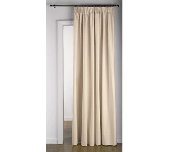 Buy HOME Thermal Door Curtain 168x212cm Cream at Argos.co.uk Your