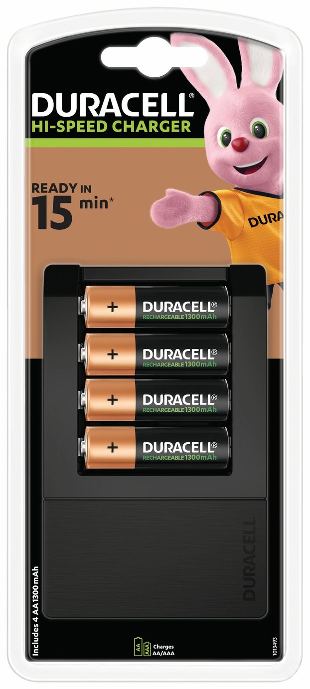 Duracell 5 min AA/AAA Battery Charger with 4xAA Batteries Review