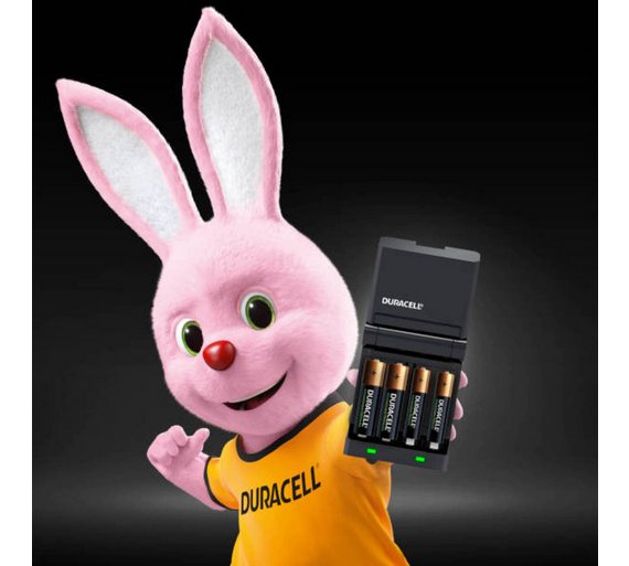 Buy Duracell 15 min AA/AAA Battery Charger, 2xAA&2xAAA Batteries at