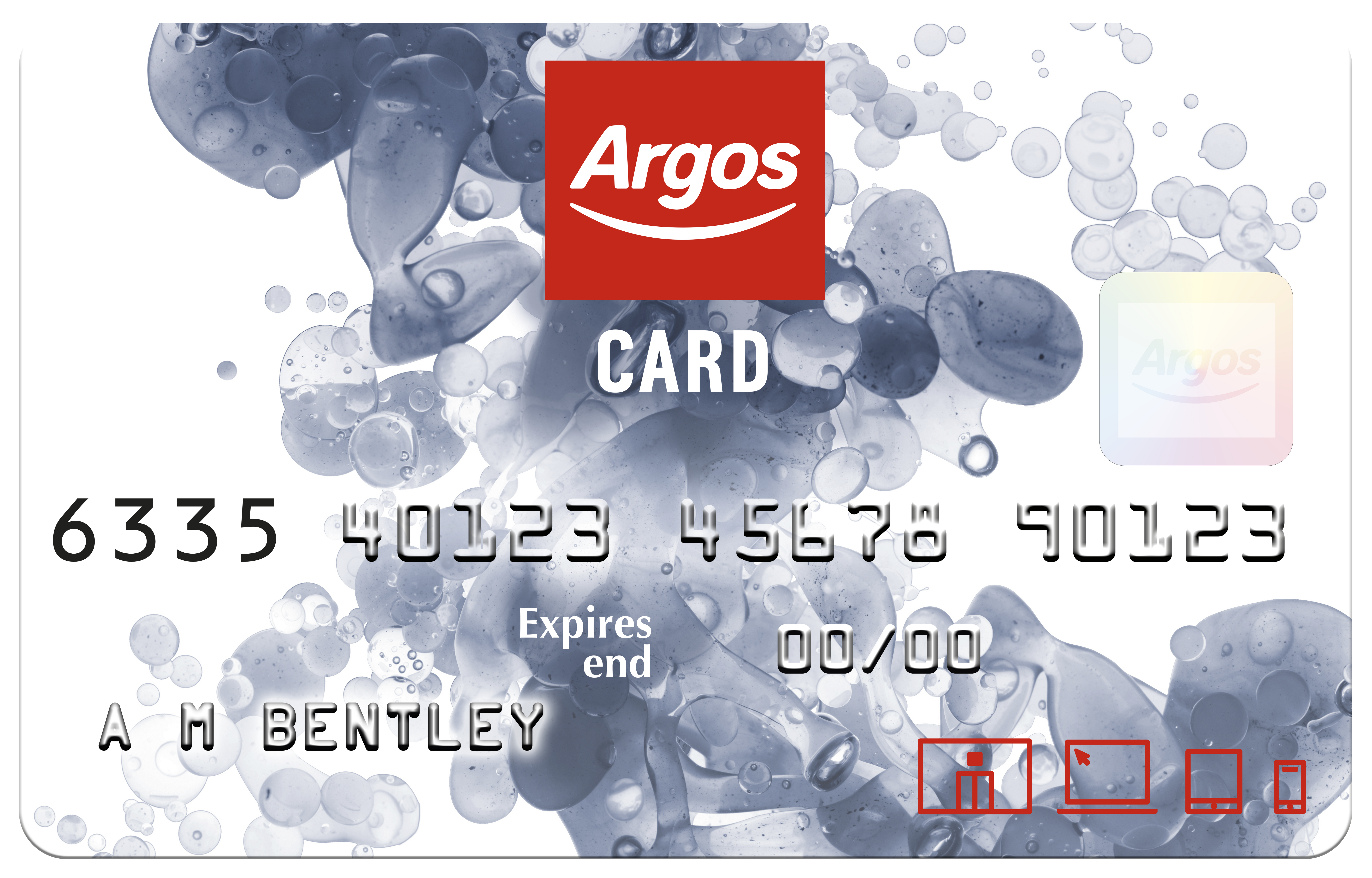 Argos card.