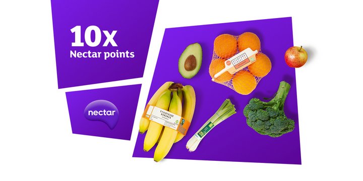 10x Nectar points on fruit and veg.