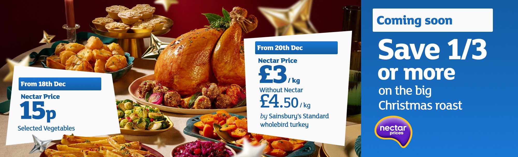 Coming soon! Save 1/3 or more on your Christmas roast.