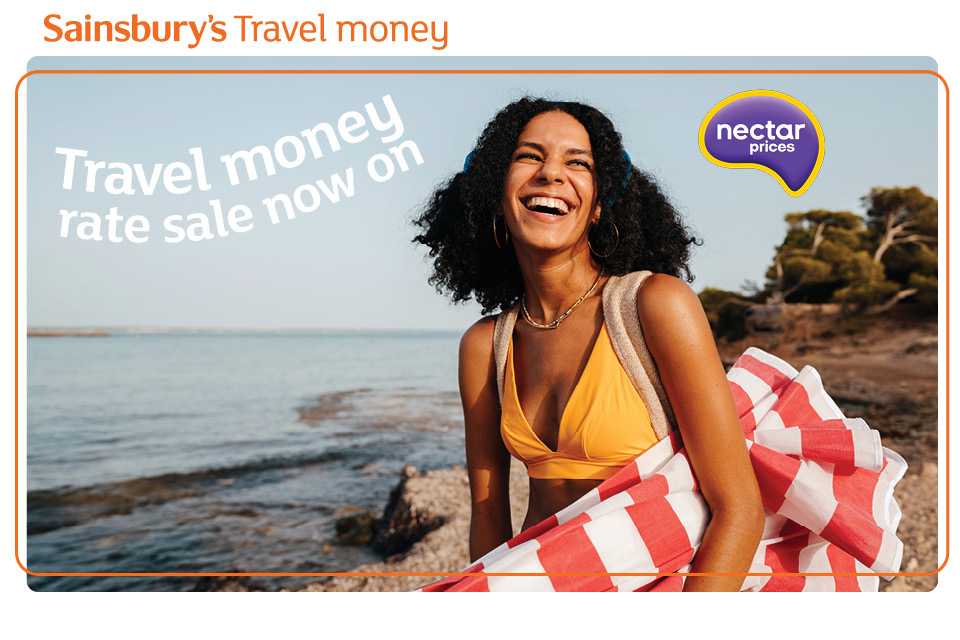 Sainsbury’s Travel money rate Sale.