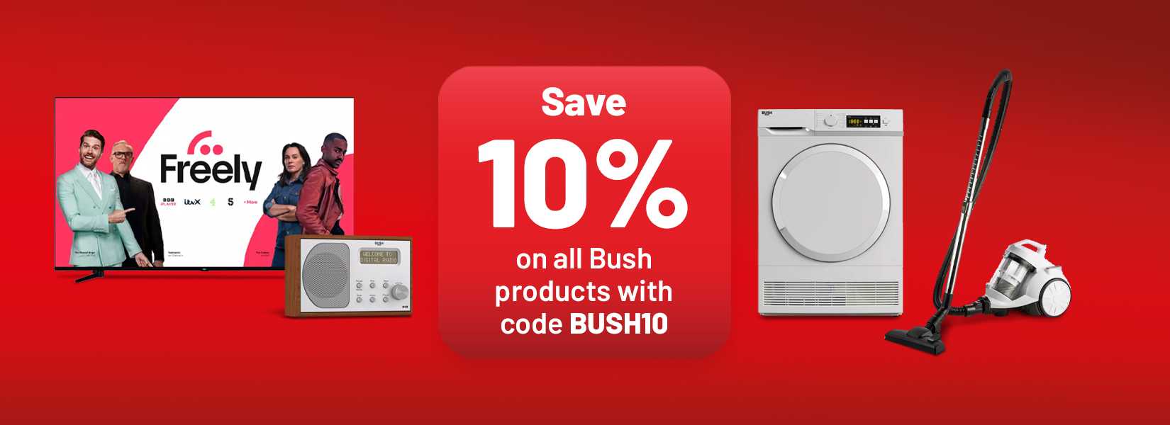 Save 10% on all Bush products with code BUSH10.