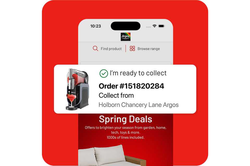 Track your orders. Always know when and where to collect.