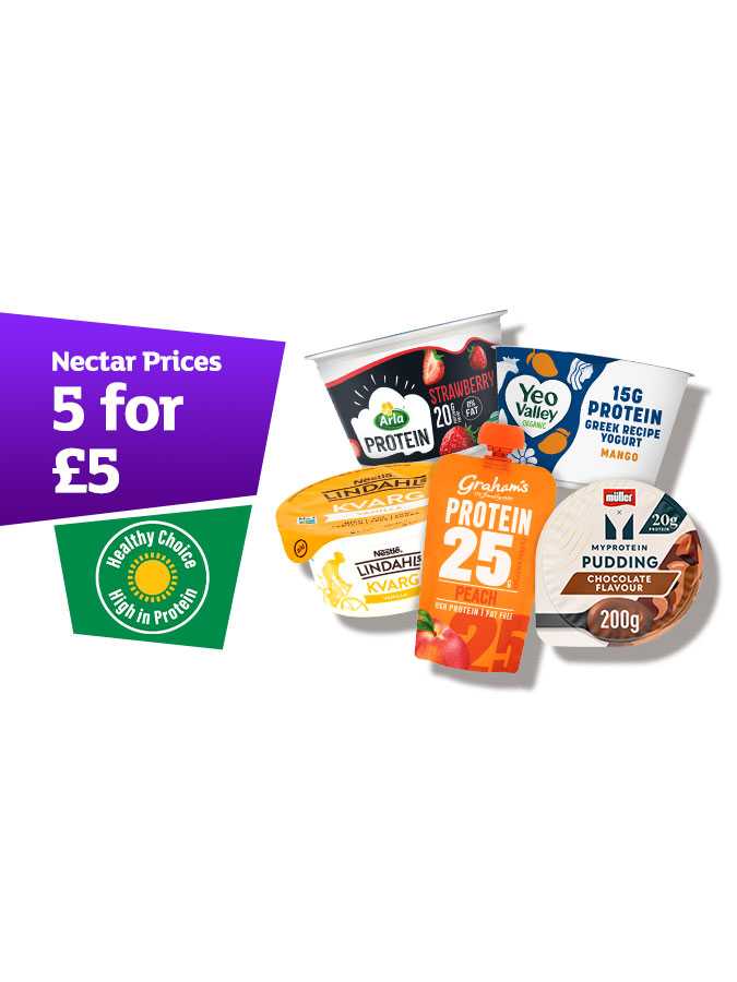 5 for £5 on protein yoghurts.