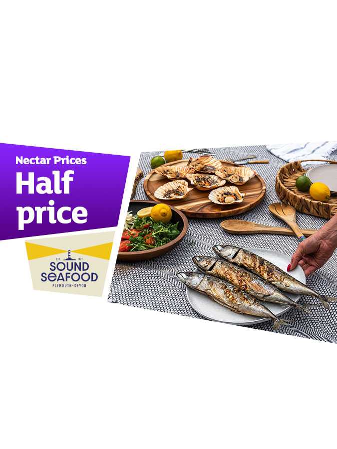50% off Wild, British fish.