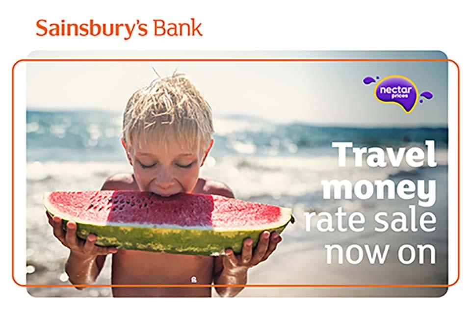 Sainsbury's Bank Travel Money Rate Sale.