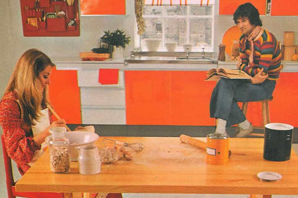 Open kitchen.