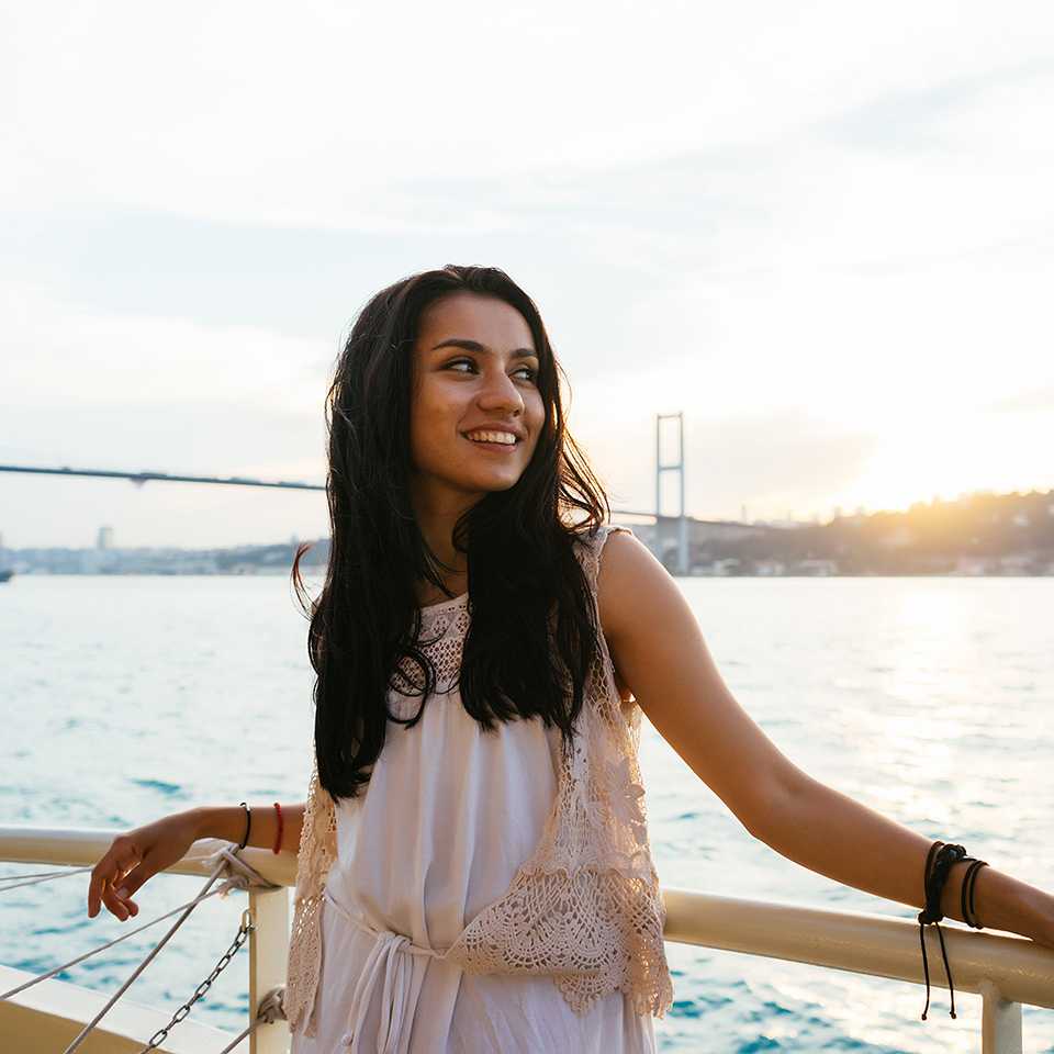 Woman travelling