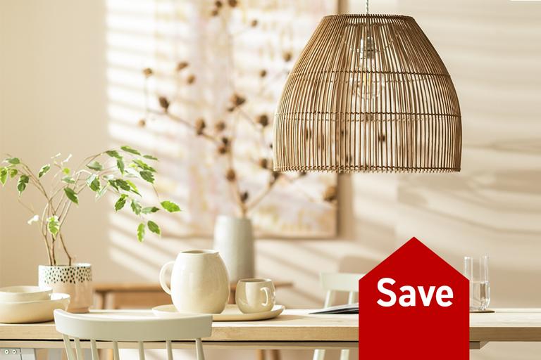 Save 25% on selected lighting.