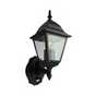 Outdoor wall lights and lanterns.