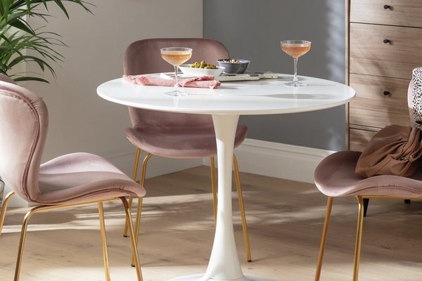 Habitat Tulip 4 Seater Round Dining Table.