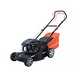 Manual and petrol lawnmowers.
