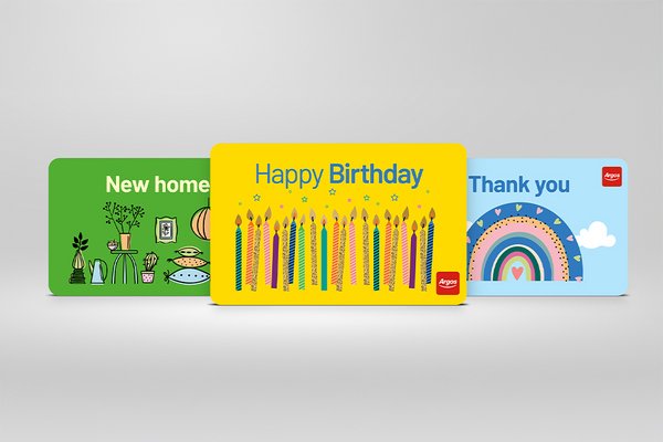 Buy Argos Gift Cards online or direct to their door. For more Argos gift card designs and personalisation options.