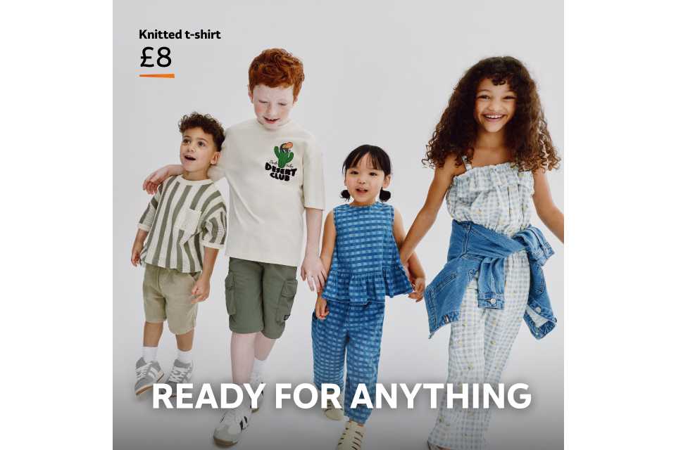 Knitted t-shirt £8. Ready for anything. Shop now.