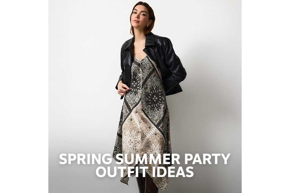 Spring summer party outfit ideas.