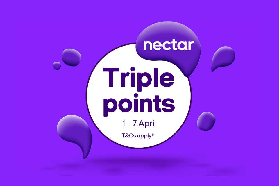 Nectar Easter big RED promo banner.