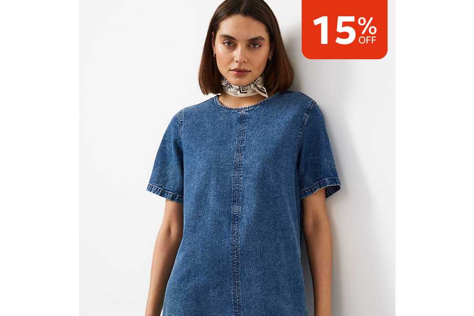 15% off. Shop denim.