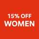 15% off women.