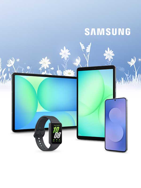 Save up to £130 on selected Samsung Galaxy devices.