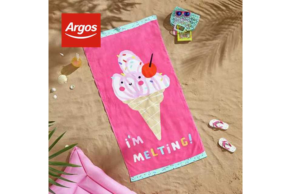 Shop beach towels at Argos.
