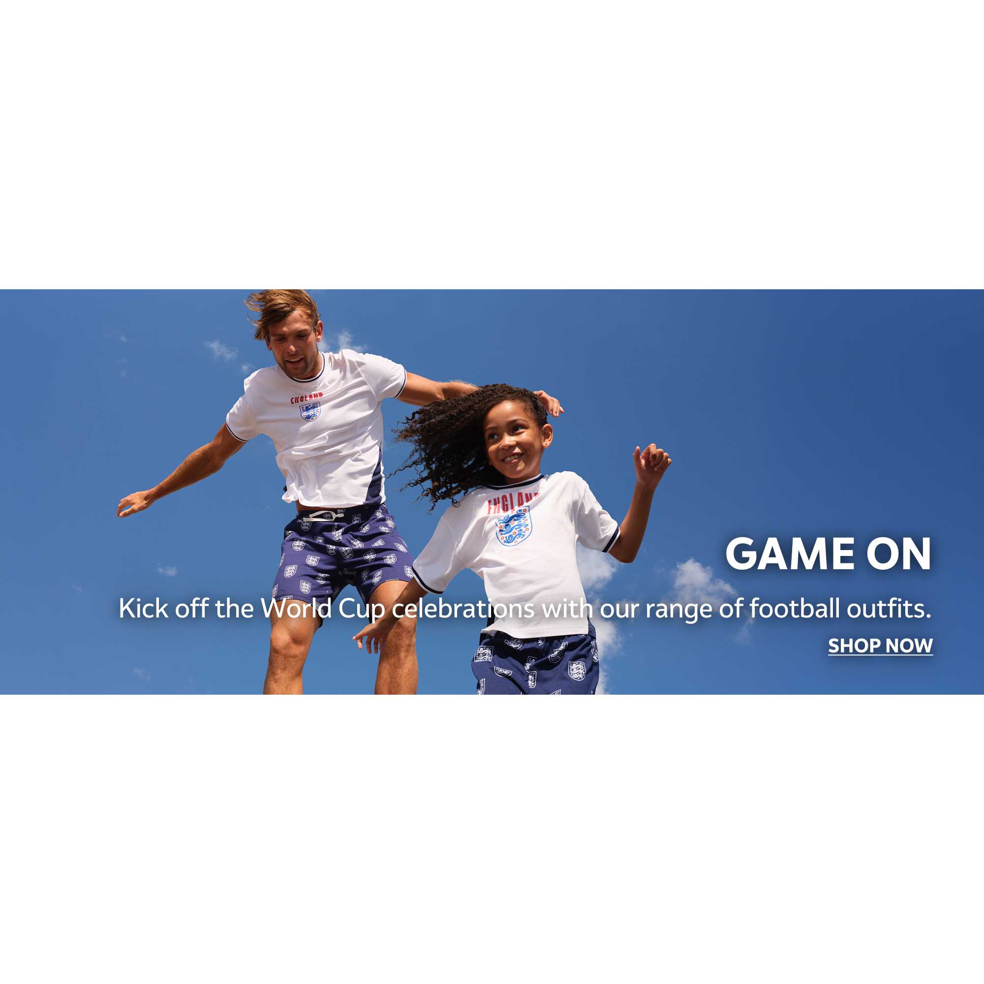 Game on. Kick off the world cup celebrations with our range of football outfits. Shop now.