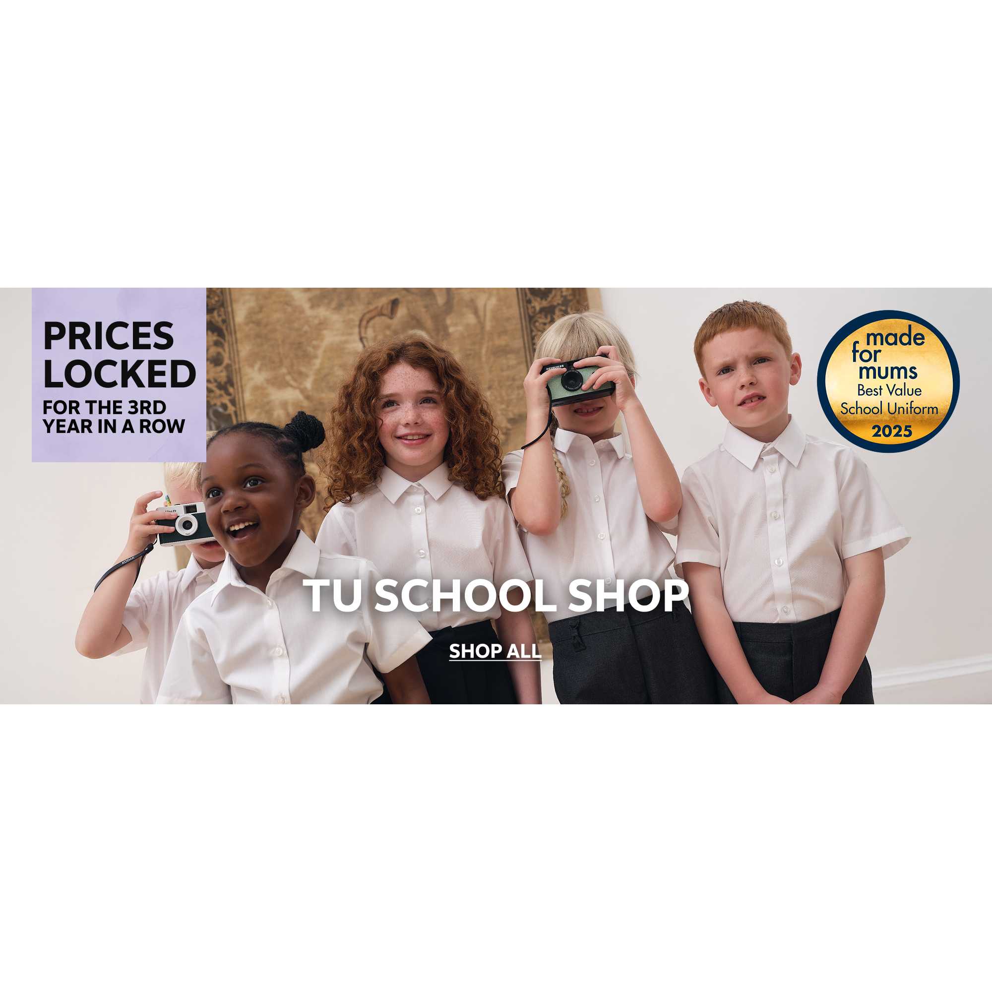 Tu school shop. Price locked for the 3rd year in a row. Made for mums. Best value school uniform 2025.