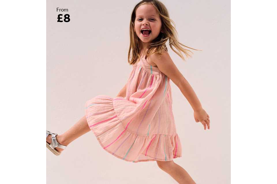 From £8. Dresses.