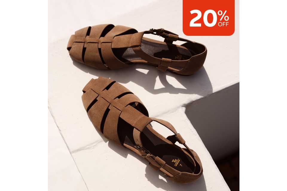 20% off. Shop all footwear.