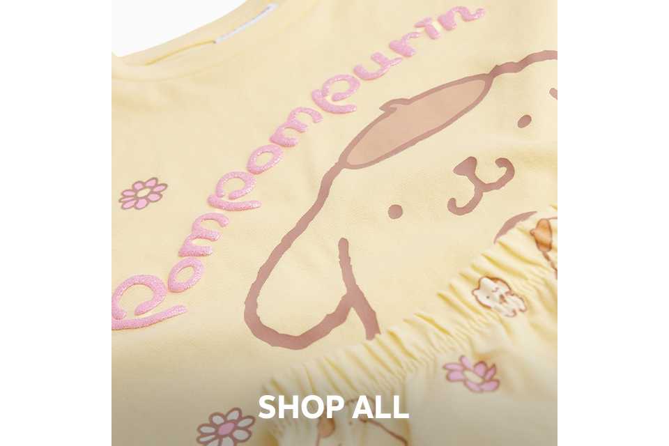 Winnie the Pooh character nightwear in yellow – soft cotton sleepwear set.