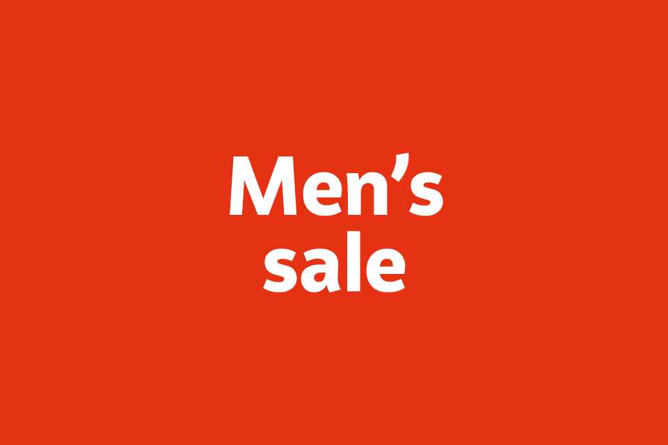 Men's sale. Shop now.