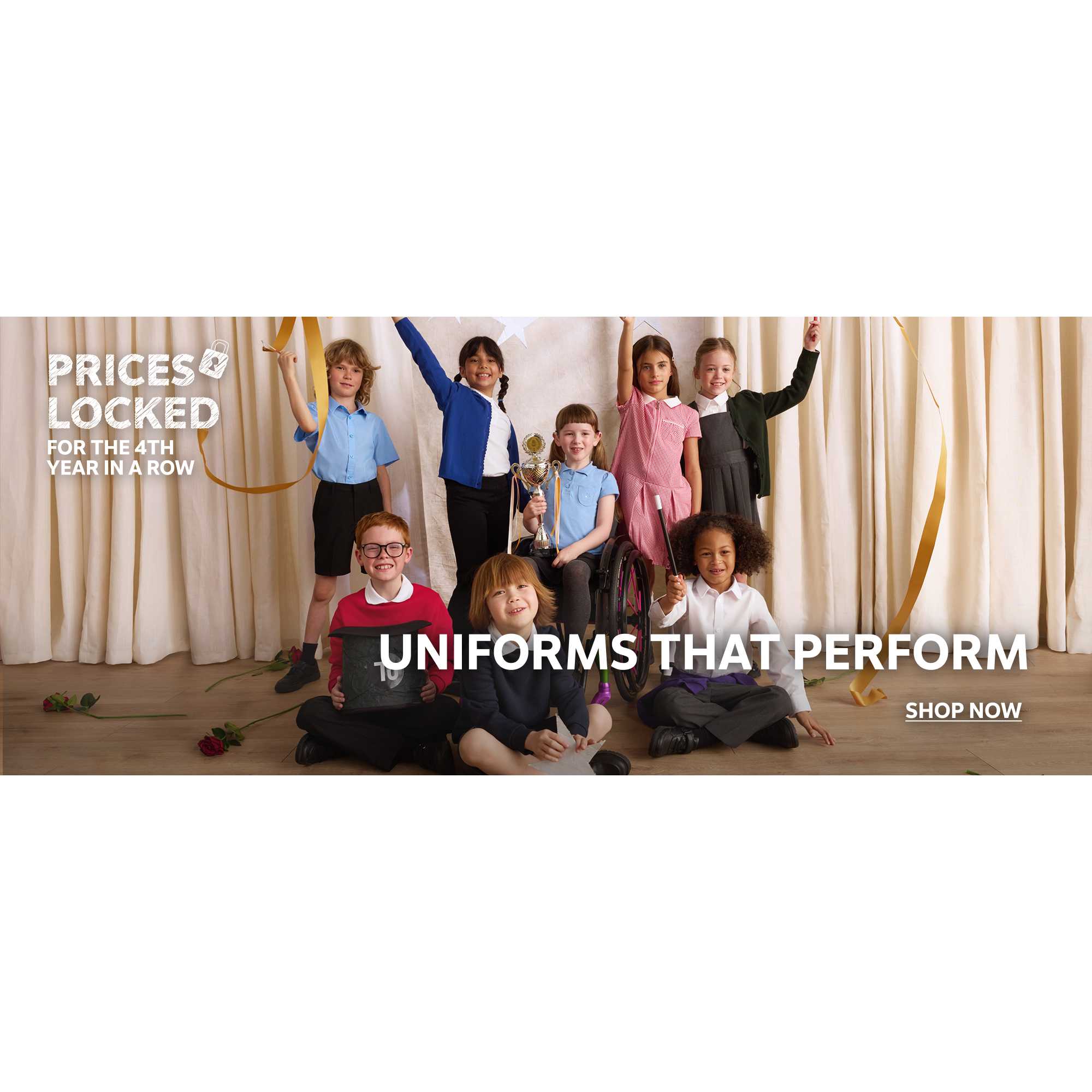 Prices locked for the 4th year in a row. Uniforms that perform. Shop now.