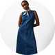 Denim dresses.