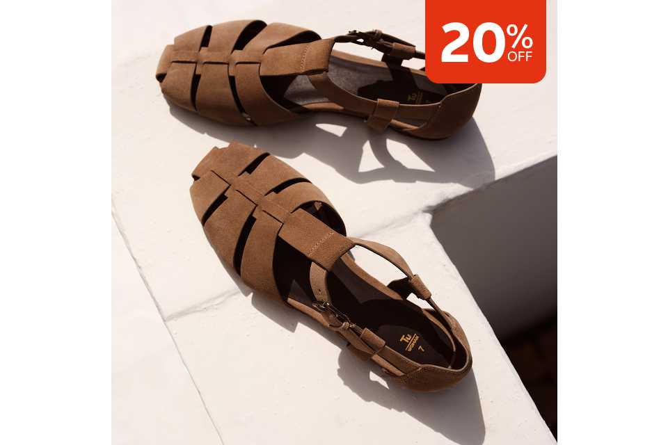 20% off. Shop all footwear.