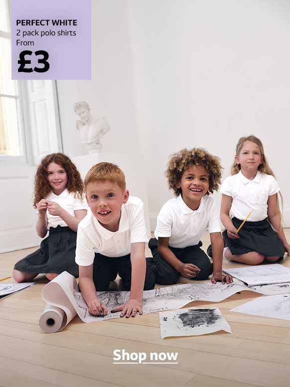 Perfect white. 2 pack polo shirts from £3. Polo shirts. Shop now.