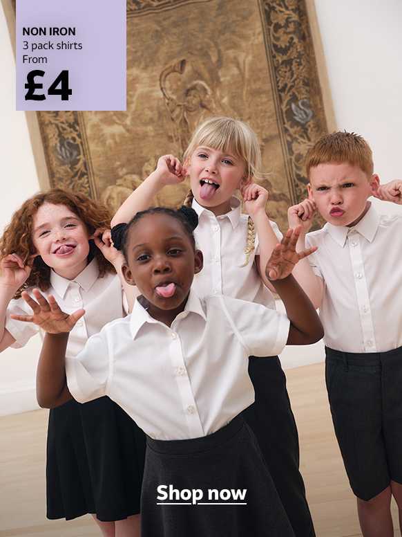 Non iron. 3 pack shirts from £4. Shirts & blouses. Shop now.