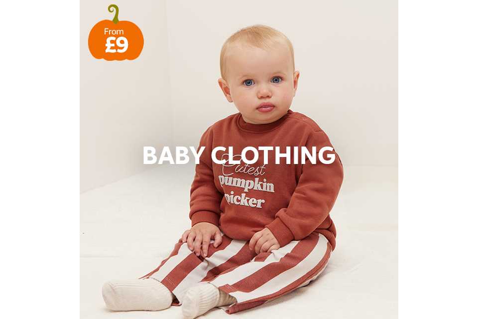 From £9 baby clothing. Shop all.