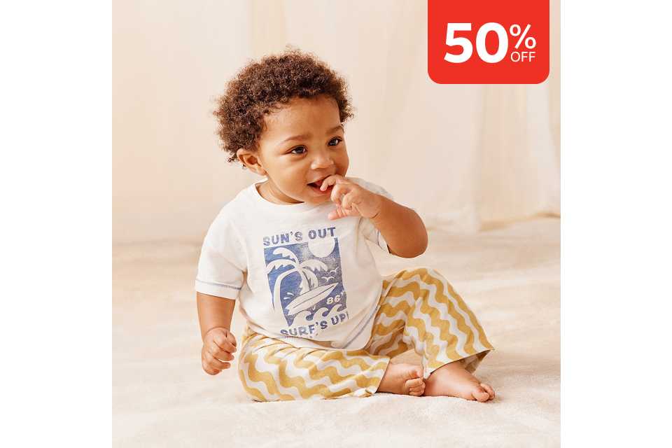 50% off. Baby sale.