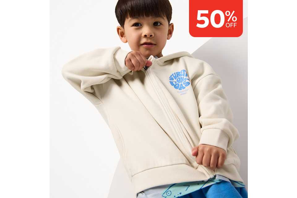 50% off. Kids sale.